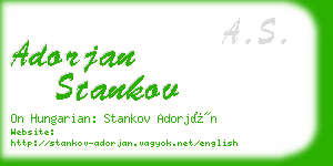 adorjan stankov business card